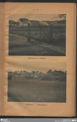 Gartenzaun mit Siedlung