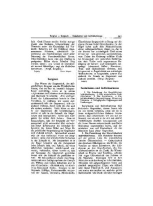 Sozialismus und Individualismus