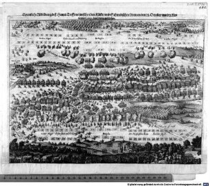 Eigentliche Abbildung deß Haupt-Treffens zwischen den Käiser. und Schwedischen Armeen den 23. October unnd 2. November 1642. bey Leipzig geschehen