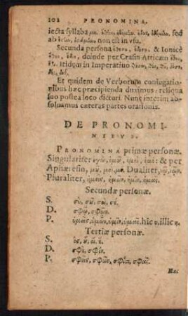 De Pronominibus.