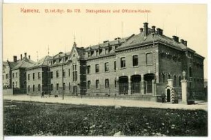 Kamenz. Stabsgebäude und Offizierskasino