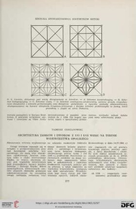 Architektura zamków i dworów z XVI i XVII wieku na terenie województwa opolskiego : (Streszczenie referatu wygłoszonego na zebraniu naukowym Oddziału Krakowskiego w dniu 14.IV.1964 r.)
