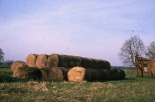 Fotografie: Lagertechnik, Lagerung, Rundballen