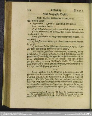 Das dreyßigste Capitel. Sectio III. quae continuatur per cap. 30 - 33