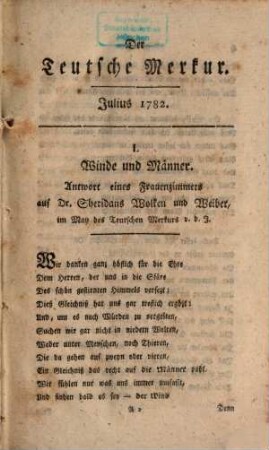 Der teutsche Merkur. 1782,3, 1782, 3 = Bd. 39