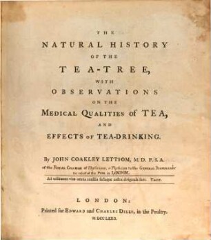 The natural history of the tea-tree