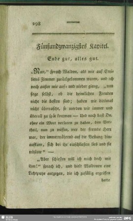 Fünfundzwanzigstes Kapitel. Ende gut, alles gut