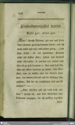 Fünfundzwanzigstes Kapitel. Ende gut, alles gut