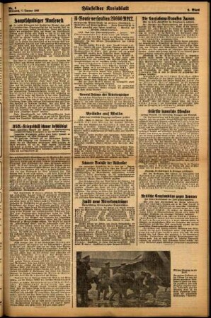 Zweite Ausgabe vom Mittwoch, den 07. Januar 1942.