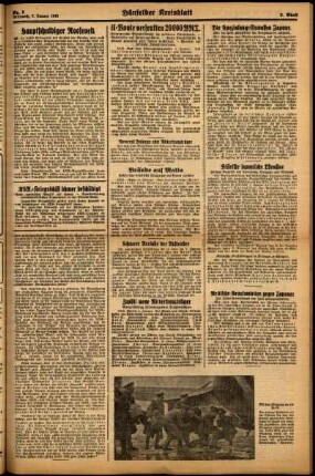 Zweite Ausgabe vom Mittwoch, den 07. Januar 1942.