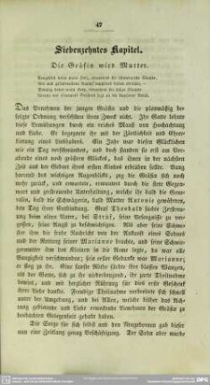 Siebzehntes Kapitel. Die Gräfin wird Mutter
