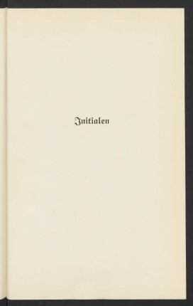 Initialen
