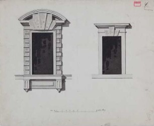 Fenster mit Rustikarahmung - Fenster mit glatter Rahmung