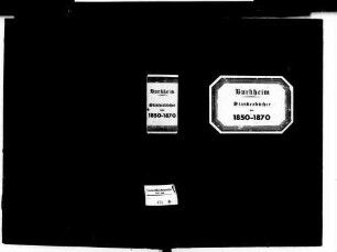 Burkheim Vogtsburg im Kaiserstuhl FR; Katholische Gemeinde: Standesbücher 1850-1870