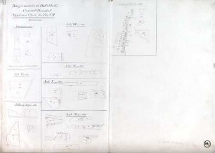 Bürgermeisterei Düsseldorf Gemeinde Derendorf Supplement-Karte der Flur Nr. VI