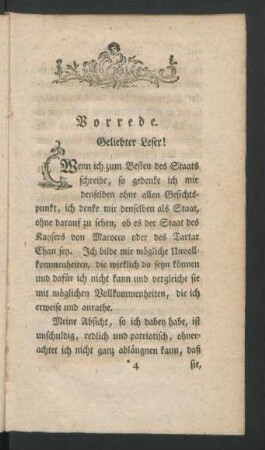 Vorrede. Geliebter Leser!