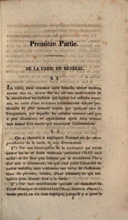 Sur la carie des Os en de dans et en de hors de leurs articulations : Diss. inaug.