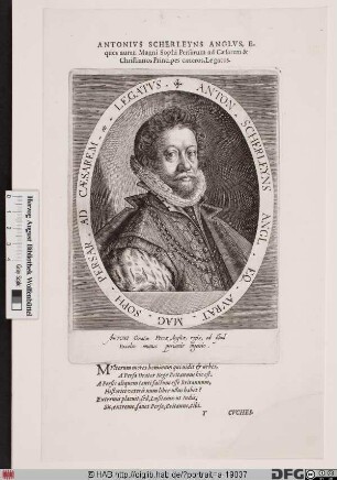 Bildnis Sir Anthony Shirley (od. Sherley, nicht Scherleyns)