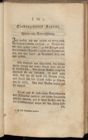 Siebenzehntes Kapitel. Wieder eine Verwechselung.