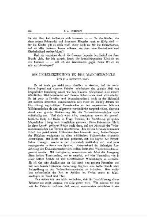 Die Leibeserziehung in der Mädchenschule
