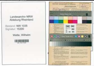 Entnazifizierung Wilhelm Wette , geb. 12.09.1897 (Steiger)