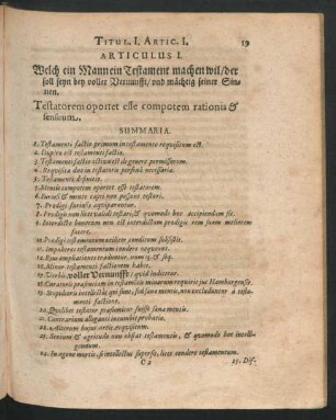 Articulus I. - Articulus X.