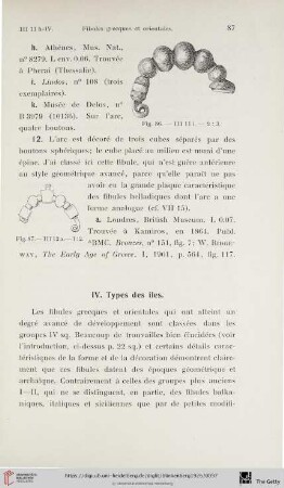 IV. Types des îles