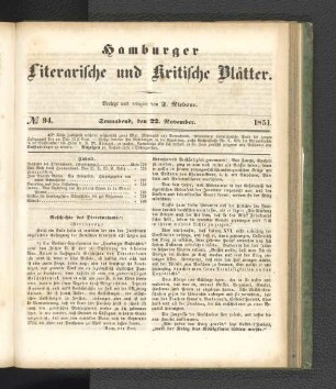No. 94. 22. November 1851