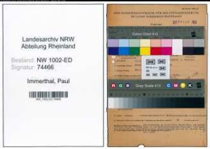 Entnazifizierung Paul Immerthal, geb. 09.02.1894 (Beifahrer)