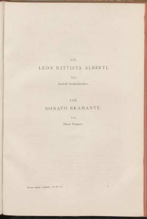 LVI. Leon Battista Alberti. Von Rudolf Redtenbacher.