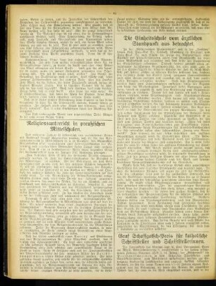 ¬Die¬ Einheitsschule vom ärztlichen Standpunkt aus betrachtet