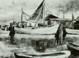 Angelegte Fischerboote