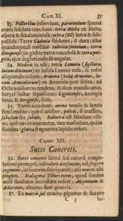 Caput XII. Succi Concreti