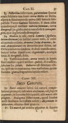 Caput XII. Succi Concreti