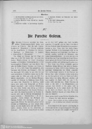 Die Parochie Oederan