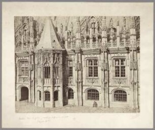 Rouen, Palais de Justice: Hoffassade des Westflügels