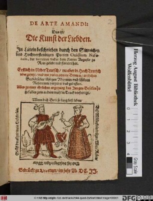 De Arte Amandi: Das ist/ Die Kunst der Liebden