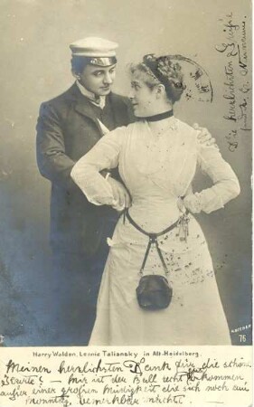 Harry Walden, Leonie Taliansky in Alt-Heidelberg