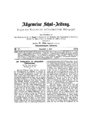 Zur Naturgeschichte des pädagogischen Dilettantismus : (Fortsetzung aus Nr. 25)
