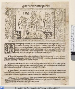 Aux carmes de Paris, Liedtext mit Hl. Rochus