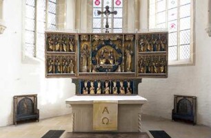 Spätgotischer zweifacher Wandelaltar