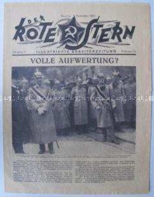 Proletarische Halbmonatszeitschrift "Der Rote Stern" u.a. zum Volksentscheid über die Fürstenenteignung