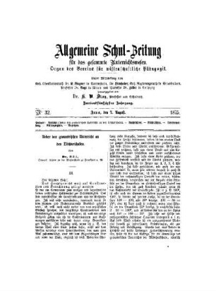 Ueber den geometrischen Unterricht an den Töchterschulen