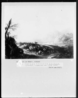 Landschaft mit Herde