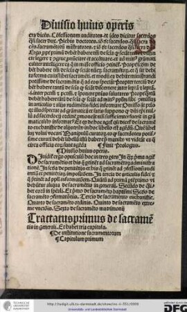 De institutione sacramentorum, capitulum primum.