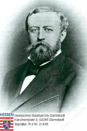 Buderus, Hugo (1841-1907) / Porträt, rechtsgewandt, vorblickend, Brustbild