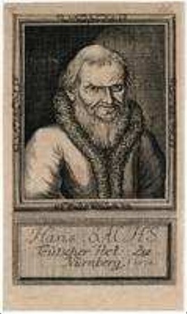 Hans Sachs, deutscher Poet in Nürnberg