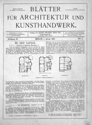 No. 1, 1. Januar 1893
