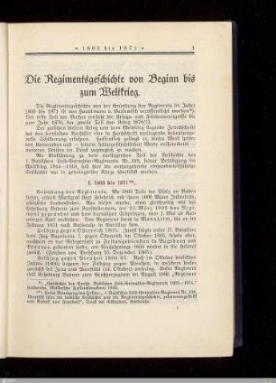 I. 1803 bis 1871