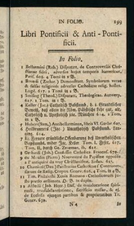 199-244, Libri Pontificii & Anti- Pontificii
